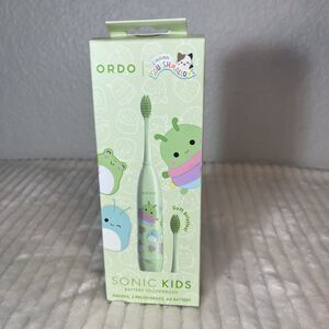 ORDO Sonic Kids Battery Toothbrush - Squishmallows Rutabaga  - Green New Sealed